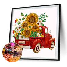 Load image into Gallery viewer, 2pcs Partial Special Diamond Painting Set - Summer sunflower and classic car (30*30CM)
