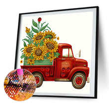 Load image into Gallery viewer, 2pcs Partial Special Diamond Painting Set - Summer sunflower and classic car (30*30CM)
