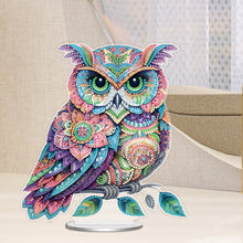Load image into Gallery viewer, Double Sided Owl Desktop Diamond Painting Art Kits for Home Office Decor
