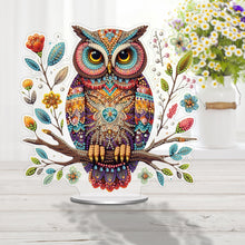 Load image into Gallery viewer, Double Sided Owl Desktop Diamond Painting Art Kits for Home Office Decor
