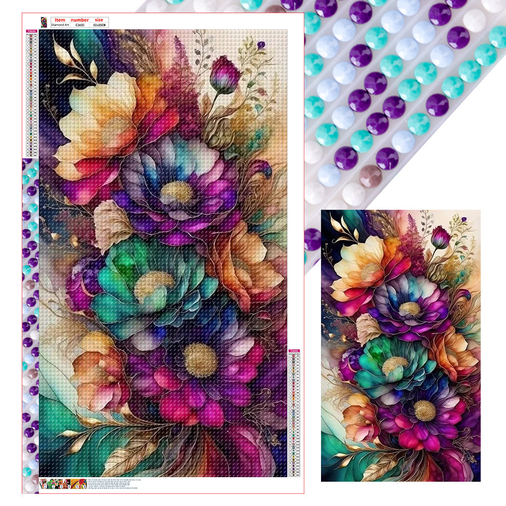 Diamond Painting - Full Round - flower (50*85CM)