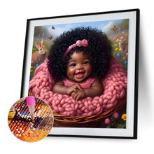 Load image into Gallery viewer, Diamond Painting - Full Round - Black girl (30*30CM)
