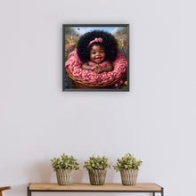 Load image into Gallery viewer, Diamond Painting - Full Round - Black girl (30*30CM)
