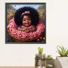 Load image into Gallery viewer, Diamond Painting - Full Round - Black girl (30*30CM)
