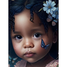 Load image into Gallery viewer, Diamond Painting - Full Round - Black girl (30*40CM)
