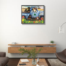 Load image into Gallery viewer, Diamond Painting - Full Square - Dog in the truck (40*50CM)
