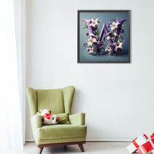 Load image into Gallery viewer, Diamond Painting - Full Round - Lily letter W (40*40CM)
