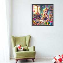 Load image into Gallery viewer, Diamond Painting - Full Round - Creative girl (40*40CM)
