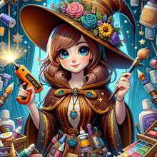 Load image into Gallery viewer, Diamond Painting - Full Round - Art girl (40*40CM)
