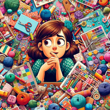 Load image into Gallery viewer, Diamond Painting - Full Round - Sad girl (40*40CM)
