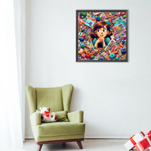 Load image into Gallery viewer, Diamond Painting - Full Round - Sad girl (40*40CM)
