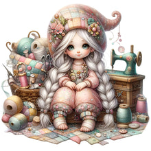 Load image into Gallery viewer, Diamond Painting - Full Round - Gnome girl (40*40CM)
