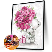 Load image into Gallery viewer, Diamond Painting - Full Round - Rose bear (40*50CM)
