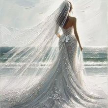 Load image into Gallery viewer, Diamond Painting - Full Round - Girl in wedding dress (30*30CM)
