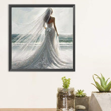 Load image into Gallery viewer, Diamond Painting - Full Round - Girl in wedding dress (30*30CM)
