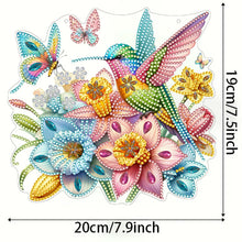 Load image into Gallery viewer, Acrylic Hummingbird 5D DIY Diamond Painting Dots Pendant for Wall Garden Decor
