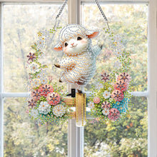Load image into Gallery viewer, Acrylic Sheep 5D DIY Diamond Painting Dots Pendant for Wall Garden Window Decor
