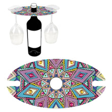 Load image into Gallery viewer, Acrylic Special Shaped Mandala Art 5D DIY Diamond Art Wine Bottle Holder for Bar
