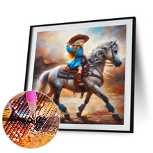 Load image into Gallery viewer, Diamond Painting - Full Round - Cowboy girl (30*30CM)
