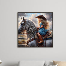 Load image into Gallery viewer, Diamond Painting - Full Round - Cowboy girl (30*30CM)
