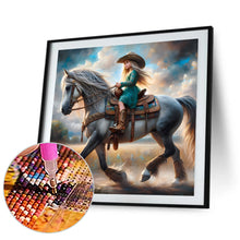 Load image into Gallery viewer, Diamond Painting - Full Round - Cowboy girl (30*30CM)
