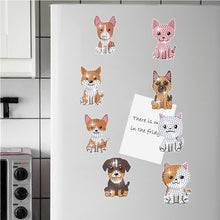 Load image into Gallery viewer, 8Pcs Special Shape Puppy Diamond Painting Fridge Magnet for Fridge Whiteboards
