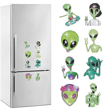Load image into Gallery viewer, 8Pcs Special Shape Alien Diamond Painting Fridge Magnet for Fridge Whiteboards
