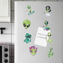 Load image into Gallery viewer, 8Pcs Special Shape Alien Diamond Painting Fridge Magnet for Fridge Whiteboards
