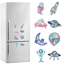 Load image into Gallery viewer, 8Pcs Special Shape Alien Diamond Painting Fridge Magnet for Fridge Whiteboards
