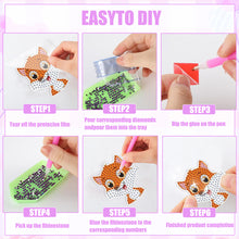 Load image into Gallery viewer, 8Pcs Special Shape Animal Diamond Painting Fridge Magnet for Fridge Whiteboards
