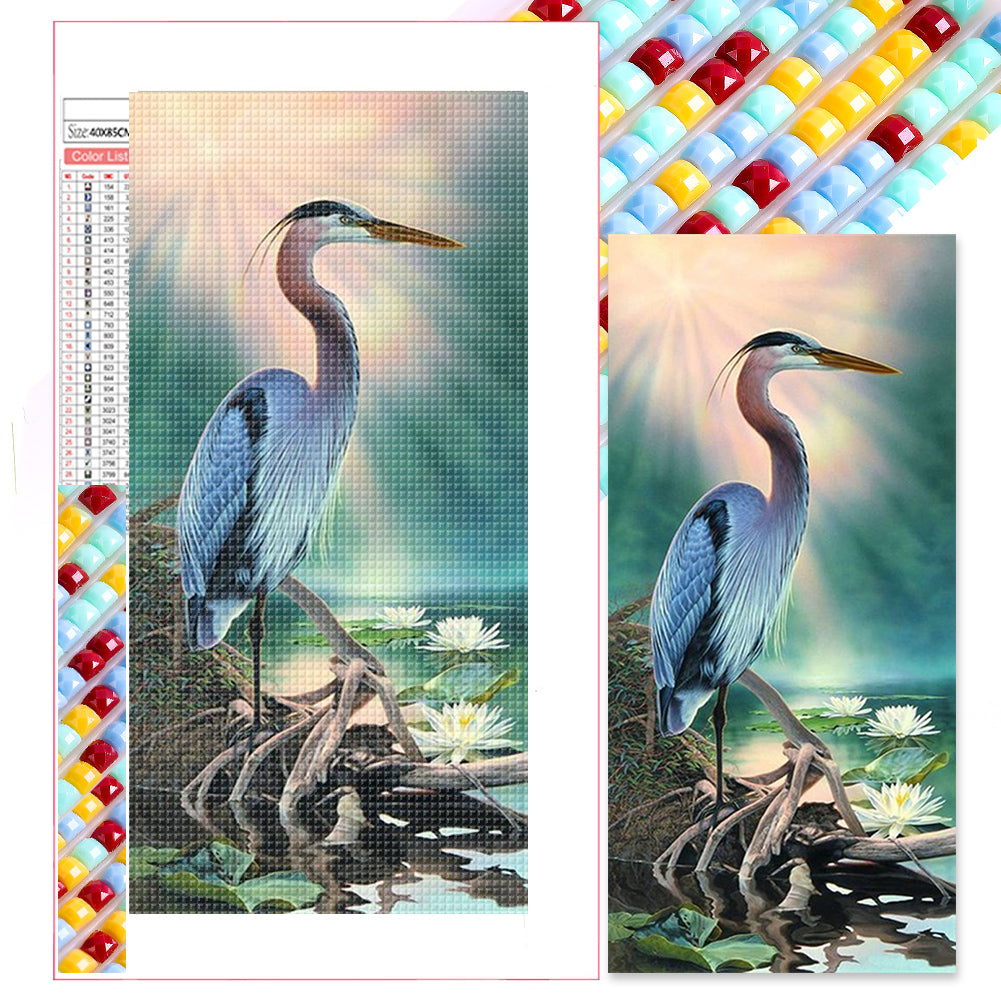 Diamond Painting - Full Square - Crane (85*40CM)