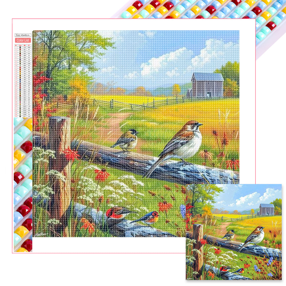 Diamond Painting - Full Square - Wild bird (40*40CM)
