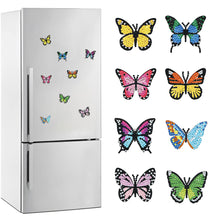 Load image into Gallery viewer, 8Pcs Special Shape Colorful Butterflies Diamond Painting Fridge Magnet
