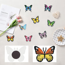 Load image into Gallery viewer, 8Pcs Special Shape Colorful Butterflies Diamond Painting Fridge Magnet
