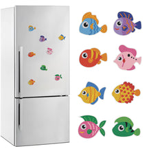 Load image into Gallery viewer, 8Pcs Special Shape Ocean Fish Diamond Painting Fridge Magnet for Home Decor
