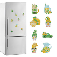 Load image into Gallery viewer, 8Pcs Special Shape Lime Summer Diamond Painting Fridge Magnet for Home Decor

