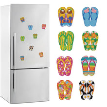 Load image into Gallery viewer, 8Pcs Special Shape Beach Slippers Diamond Painting Fridge Magnet for Home Decor
