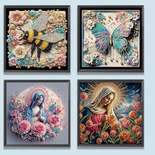 Load image into Gallery viewer, 4pcs Partial Special Diamond Painting Set - Butterfly and bee (30*30CM)
