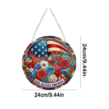 Load image into Gallery viewer, Acrylic Special Shaped GOD BLESS AMERICA Suncatcher Diamond Hanging Ornament
