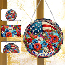 Load image into Gallery viewer, Acrylic Special Shaped GOD BLESS AMERICA Suncatcher Diamond Hanging Ornament
