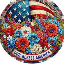 Load image into Gallery viewer, Acrylic Special Shaped GOD BLESS AMERICA Suncatcher Diamond Hanging Ornament
