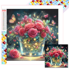 Load image into Gallery viewer, Diamond Painting - Full Square - Glowing flowers (40*40CM)
