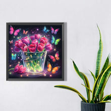 Load image into Gallery viewer, Diamond Painting - Full Square - Glowing flowers (40*40CM)
