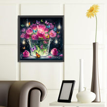 Load image into Gallery viewer, Diamond Painting - Full Round - Tulips and butterflies (40*40CM)
