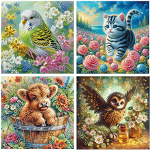 Load image into Gallery viewer, 4pcs Partial Special Diamond Painting Set - Animal series (40*40CM)
