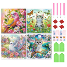 Load image into Gallery viewer, 4pcs Partial Special Diamond Painting Set - Animal series (40*40CM)
