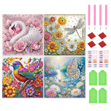 Load image into Gallery viewer, 4pcs Partial Special Diamond Painting Set - Animal series (30*30CM)
