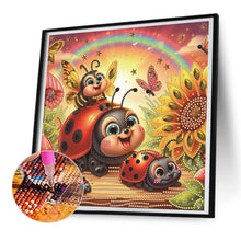 Load image into Gallery viewer, Diamond Painting - Partial Special Shaped - Cute ladybug (30*30CM)
