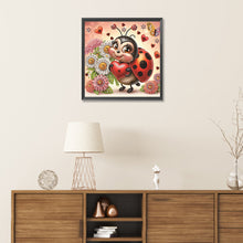 Load image into Gallery viewer, Diamond Painting - Partial Special Shaped - Cute ladybug (30*30CM)
