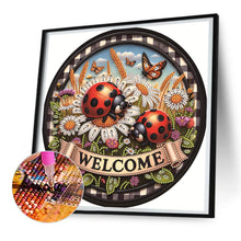 Load image into Gallery viewer, Diamond Painting - Partial Special Shaped - Cute ladybug (30*30CM)
